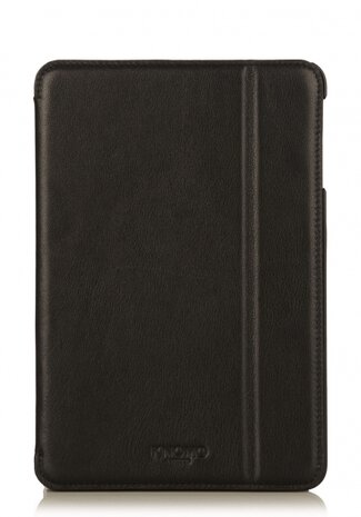 Knomo Folio Case Leather Black voor iPad mini