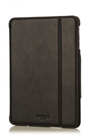 Knomo Folio Case Leather Black voor iPad mini