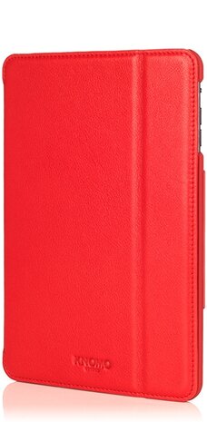 Knomo Folio Case Leather Scarlet Red voor iPad mini 