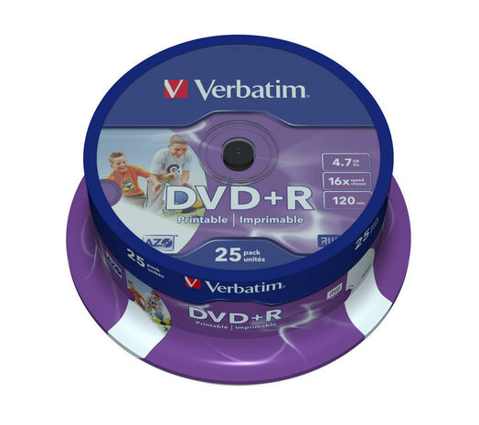 Verbatim DVD+R AZO 4.7GB 16X Spindle (25 Pack)