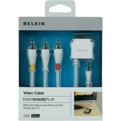 Belkin Video-/Audio Kabel met Laadkabel 30-Pins