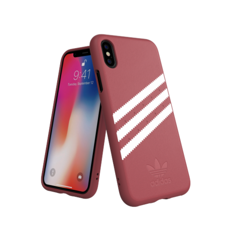 Adidas Moulded Case PU Suéde Roze voor iPhone X/Xs