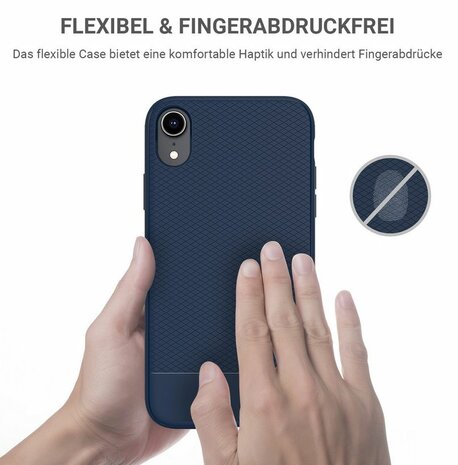 JT Berlin BackCase Pankow Soft voor iPhone Xr (blauw)