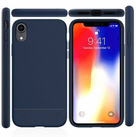 JT Berlin BackCase Pankow Soft voor iPhone Xr (blauw)