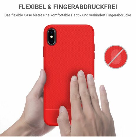 JT Berlin BackCase Pankow Soft voor iPhone X / XS (rood)