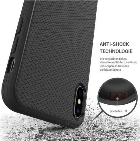 JT Berlin BackCase Pankow Soft voor iPhone XS Max (zwart)