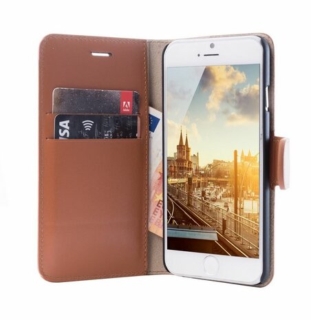 JT Berlin LeatherBook Style voor de iPhone 6 / 6s (cognac)