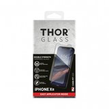 THOR Glass Screenprotector Case-Fit Easy Apply with Applicator (Transperant) voor de iPhone XS Max_
