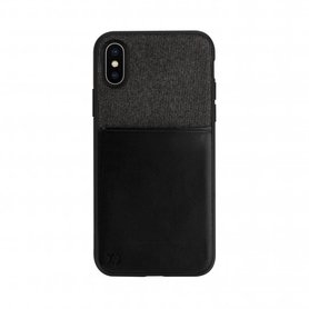 XQISIT Card Case for iPhone X/Xs black