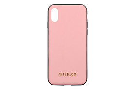 Guess backcover hoesje Silicone Apple iPhone X-Xs Roze - Hard Case - TPU