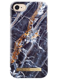 iDeal of Sweden Fashion Back Case Midnight Blauw Marble voor iPhone SE2 / 8 / 7