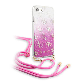 Guess Los Angeles case roze met verwijderbare schouderkoord iPhone 7 / 8 / SE(2)