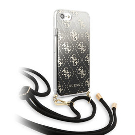 Guess Los Angeles case zwart met verwijderbare schouderkoord iPhone 7 / 8 / SE(2)