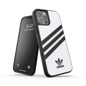 Adidas OR Moulded Case PU FW20/SS21 for iPhone 12 / 12 Pro white/black