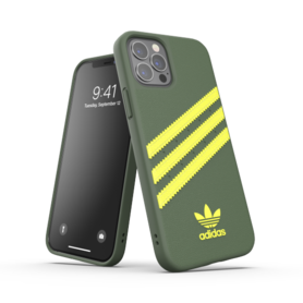 Adidas Samba Backcover voor de iPhone 12, iPhone 12 Pro - groen / geel