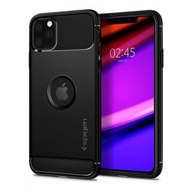 Spigen Rugged Armor Backcover iPhone 11 Pro Max hoesje - Zwart