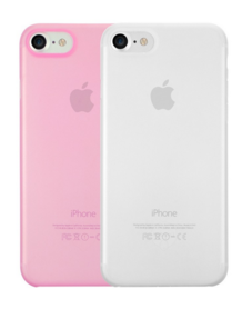Ozaki O!Coat 0.3 Jelly Case 2 in 1 Pack | Apple iPhone SE (2020)/8/7 | clear & pink
