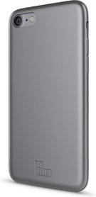 BeHello iPhone 7/8 Soft Touch Gel Case Silver