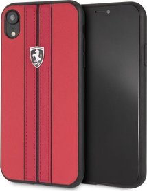 Ferrari iphone XR hoesje - Rood - Kunstleer- Urban Off track
