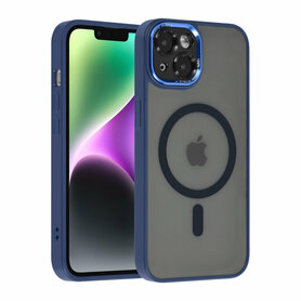 UNIQ Accessory iPhone 14 & 13 TPU Backcover - Magsafe Compatible - Doorzichtig - Blauw