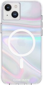 Case-Mate Soap Bubble MagSafe Case voor iPhone 14 Plus transparant/iridescent