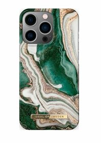 iDeal of Sweden Fashion Back Case Golden Jade Marble voor iPhone 13 Pro