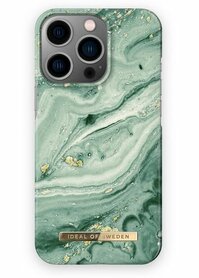 iDeal of Sweden Fashion Back Case Mint Swirl Marble voor iPhone 13 Pro