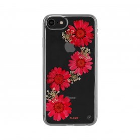 FLAVR iPlate Real Flower Paula case voor de iPhone X/Xs (rood) 