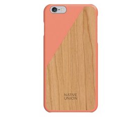 Native Union CLIC Wooden Case Coral / Cherry voor iPhone 6 Plus / 6s