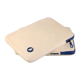 Jim Thomson Cosy Plush iPad Sleeve Creme voor iPad, iPad Air en Ipad Pro 9.7