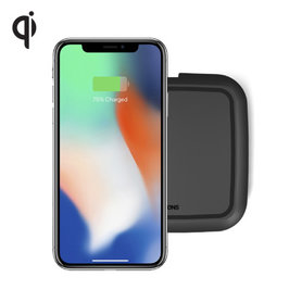 Zens Qi single draadloze oplader 10W (zwart)