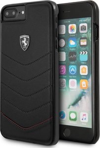 Ferrari Zwart Back Cover voor iPhone 7 / 8 PLUS - Heritage Real Carbon